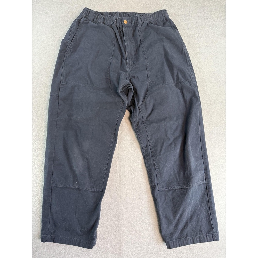 Non Stock Double‎ Knee Canvas Climbing Pants XL Mens Outdoor Blue Hiking Pants